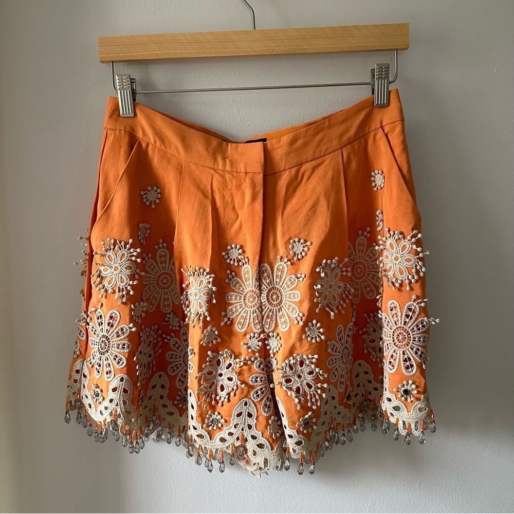 Kobi Halperin Orange Skorts with Elegant Design - Picture 4 of 10